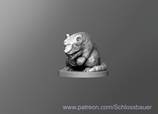 Diseased Giant Rat Creature Monster Manual 28mm Scale DND D D Miniature SB