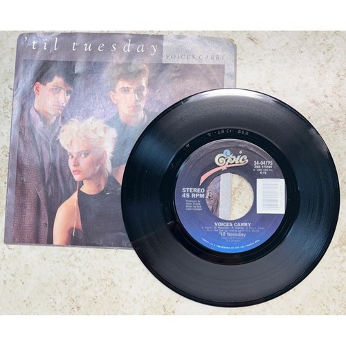 Til Tuesday Voices Carry / Are You Serious 45 Rock Pop Vinyl + Picture Sleeve - Imagen 1 de 7