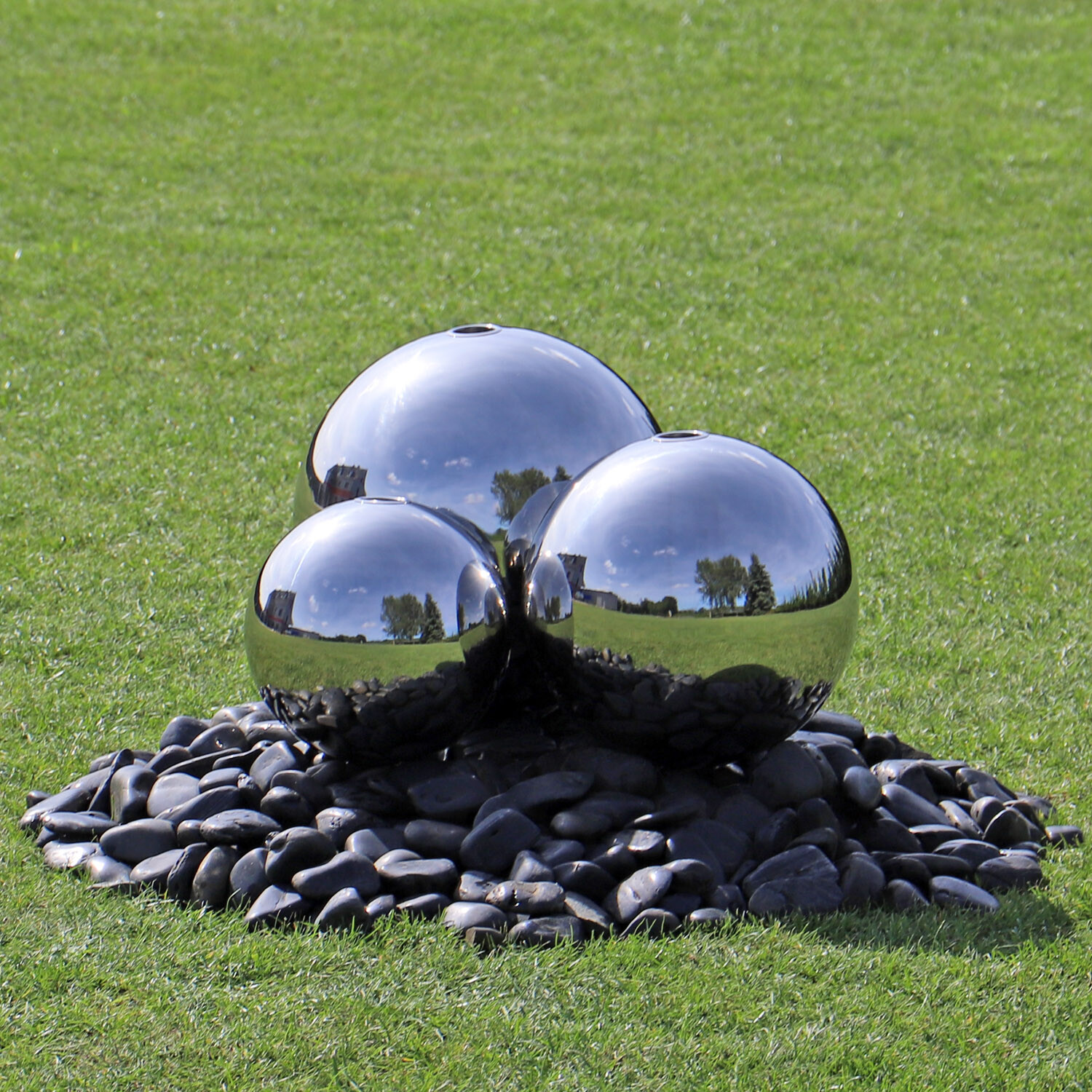 Sumsoctober Edelstahl-Kugeln - Schwimmende Dekokugeln Für Teich & Garten