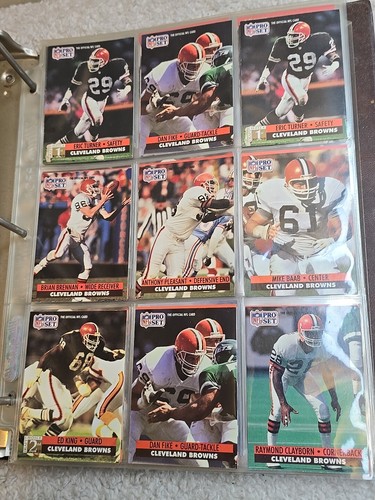 Cleveland Brown Football Cards 116 Total Binder Included 1990'S - Picture 3 of 24