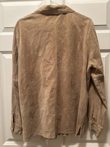 Outfit J P R Suede Leather Women's Jacket Large Camel Color - Picture 7 of 9