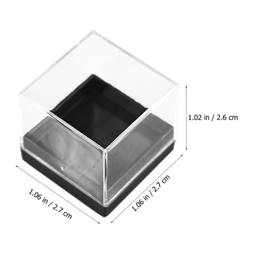 12 Pcs Stone Display Collection Kit Clear Specimen Boxes Crystal Case - Picture 5 of 12