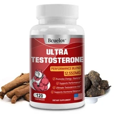 Tribulus Terrestris 120 Capsules 12550mg 95% Saponins Strong Testosteron Booster