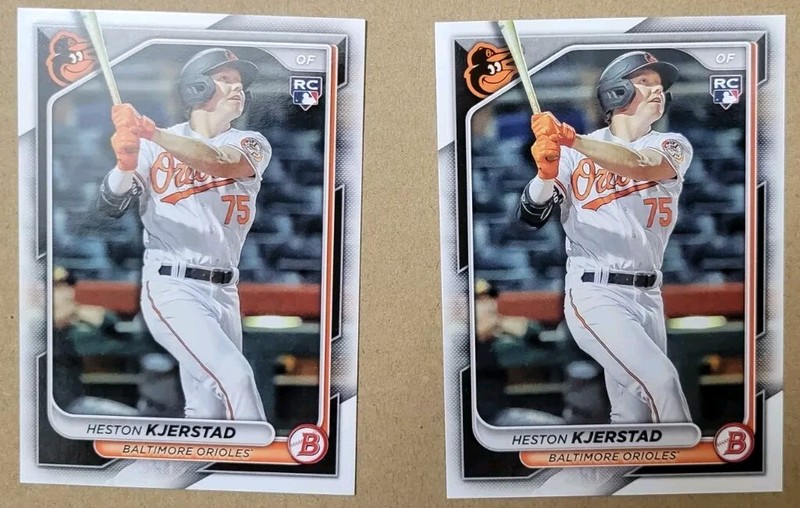 2 Card Lot 2024 Bowman 9 Heston Kjerstad RC NM+