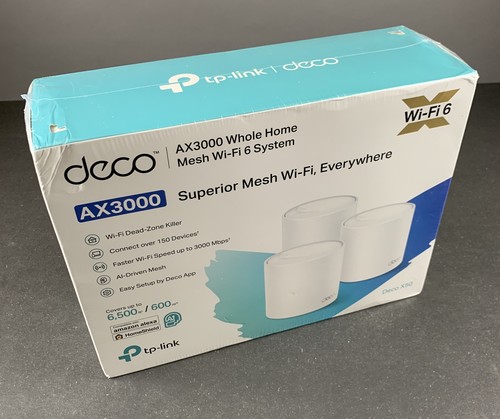 TP-Link Deco X50 (3er-Pack) – AX3000 Wi-Fi 6 Mesh-System mit HomeShield