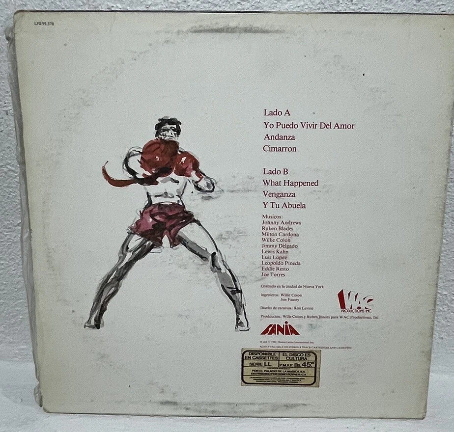 WILLIE COLON & RUBEN BLADES THE LAST FIGHT ORIG FANIA LBL SALSA LP  Foto 2 de 3