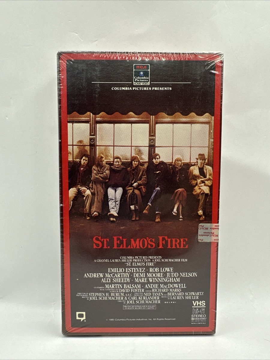 ST ELMO'S FIRE VHS 1985 RELEASE with Watermarks RARE Great