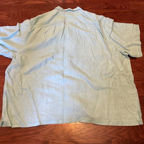 Tommy Bahama Herren Gr. 3XLB meergrün 100% Leinen Kurzarm Hemd - Bild 5 von 7