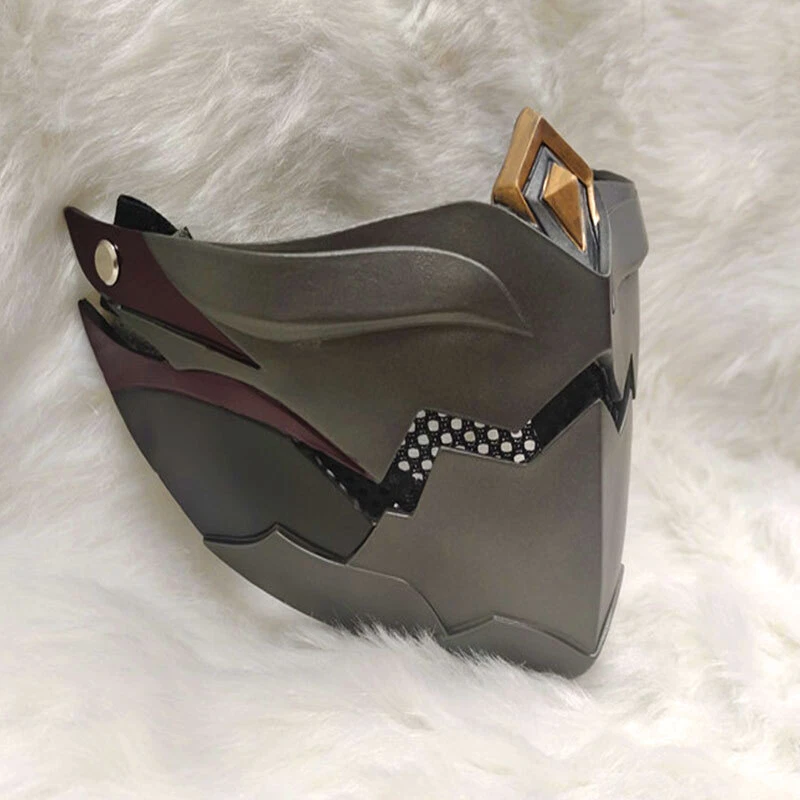 Cosplay Prop Genshin Impact Kuki Shinobu Mask Half Halloween Face Mask FRP Gift - Image 3 of 4