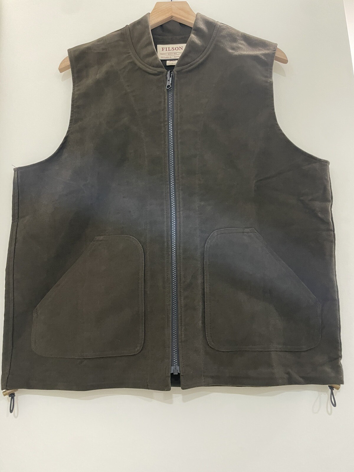 FILSON MOLESKIN VEST LINER BROWN M BRAND NEW eBay