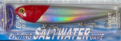 Lucky Craft SW Sammy 128 - 5  Walking 1 oz Inshore Topwater Lure -LASER RED HEAD