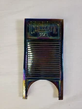 Rare Westmoreland Iridescent Glass Colgate Soap Washboard 5"