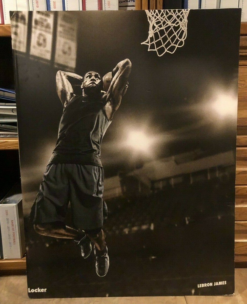 LEBRON JAMES POSTER BOARD FOAM DISPLAY! NIKE! 4X6FT!!! MUST HAVE