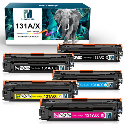 5PK CF210A - CF213A 131A Toner Cartridge For HP LaserJet Pro 200 Color MFP M251n