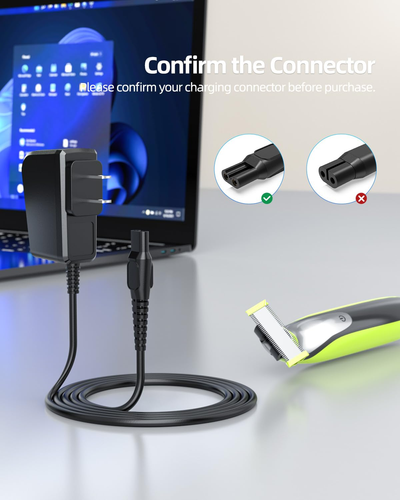 8V Power-Cord Fit for Philips-Hq850, Philips-Qp2630 Shaver-Razor-Trimmer Charger - Picture 8 of 12