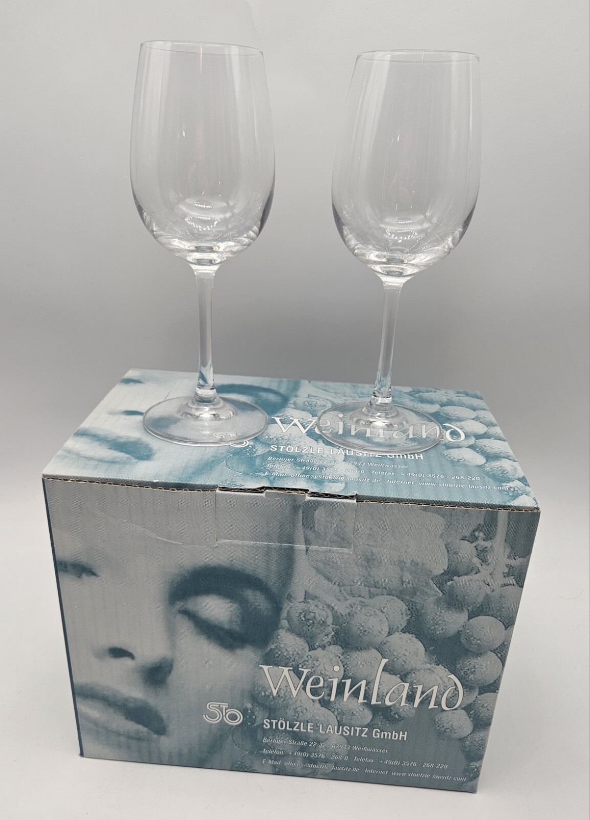 6× Stölzle Lausitz Weinland Glas Gläser 290ml Weingläser kurzer Stiel Neu ✅