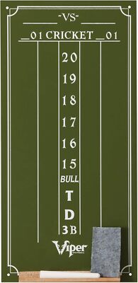 Viper Chalk Scoreboard: Cricket and 01 Dart Games, Green