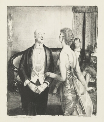 George Bellows - The Parlor Critic (1921) Signed - 17'' x 22'' Fine Art Print