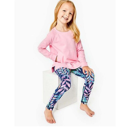 Lilly Pulitzer Girls Luxletic Mini Beach Comber Sweatshirt XL 12-14 YEARS 279102
