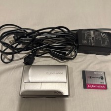 Sony Cyber-shot Compact Digital Camera Silver with Charger and Battery