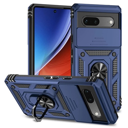 Pour étui de téléphone avec support d'anneau Google Pixel 7 5G (vert armée