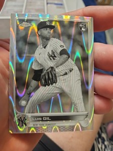 2022 Topps Chrome Sonic - Luis Gil #202 Black & White RayWave Refractor (RC)