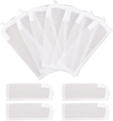 10Pcs Aquarium Filter Media Bags, 100 Micron Extra Fine Media Filter Smal
