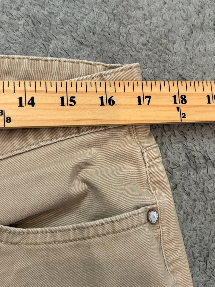 Michael Kors Pants Mens 34x32 (34x30) Khaki Beige Parker Slim Fit Stretch Chino - Image 3 of 4