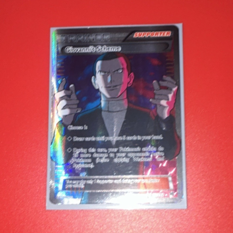 Pokémon Giovanni's Scheme Supporter Holo Card English