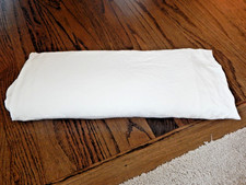 1 Twin PURE BAMBOO Certified Organic Solid Cream Flat Sheet