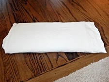 1 Twin PURE BAMBOO Certified Organic  Solid Cream Flat Sheet