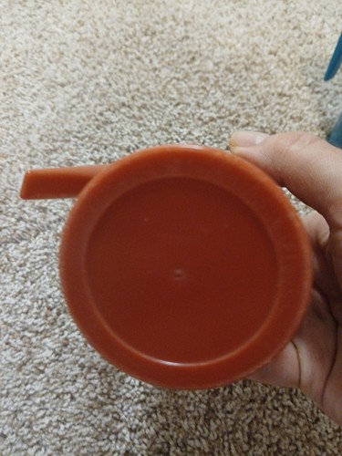 Vintage Set 2 Snow White & Seven Dwarfs Dopey Cup Blue Red Childrens Plastic Mug - Picture 8 of 8