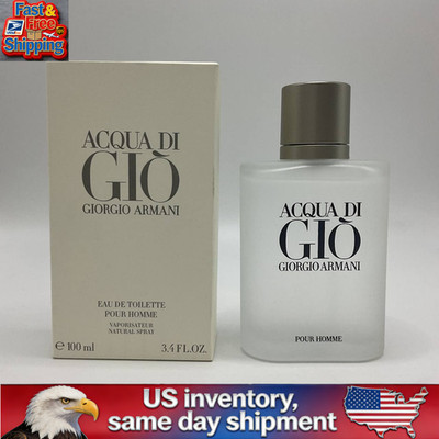 New Acqua Di Gio 3.4 oz EDT Gift Spray For Men U.S. inventory Fast Shipping