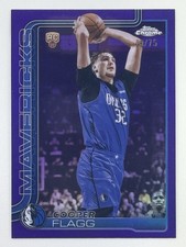 Cooper Flagg 2025-26 Topps Chrome Purple Refractor RC /75 #251 NBA Mavericks