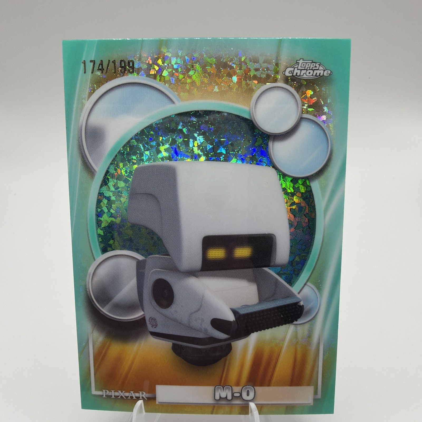 2026 Topps Chrome Disney - M-O #147 Aqua Mini Diamond /199 WALL-E