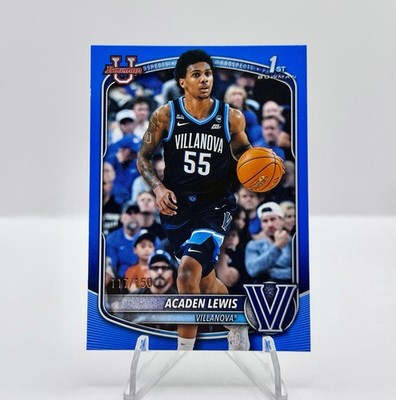 ACADEN LEWIS 2025-26 Bowman Chrome Rookie Blue /150 RC 1st Villanova Miami