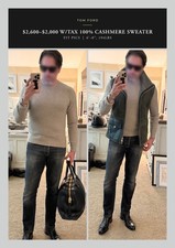 Best Dressed 2,000 w/tax TOM FORD 100 Luxury Cashmere Oatmeal Crewneck