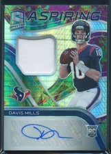 2021 Panini Spectra DAVIS MILLS Celestial Aspiring Patch Auto Rookie RC -#73/75