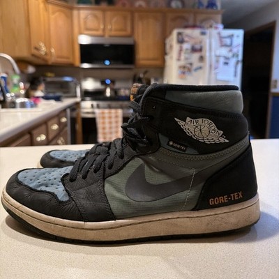 Size 9.5 - Air Jordan 1 Element GORE-TEX High Black Olive Used WITH ORIGINAL BOX