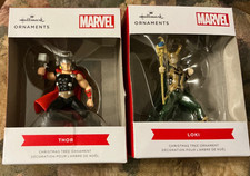 Hallmark 2021 Marvel Loki and Thor Christmas Tree Ornament Brand New
