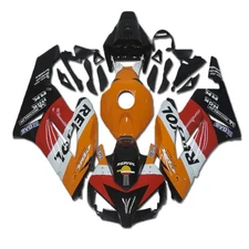 New Injection Fairing Orange White Fit for ABS Honda CBR1000RR 2004-2005 a097