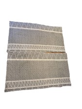 2 QUILTED KING SHAMS MULTI PATTERNED GREY, WHITE, Geometric Design Soft