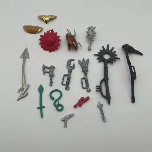 Vintage POWER RANGERS Action Figure Accessories Weapons Lot MMPR Bandai