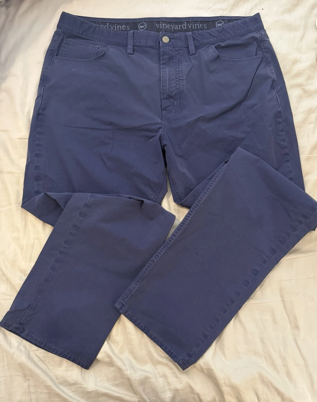 Vineyard Vines Men’s Blue On The Go Pants Chinos 38x32 Golf Casual Preppy