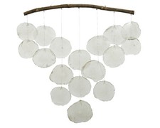 Windspiel Capiz Muscheln 51x56cm Muschelkette...