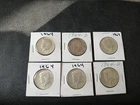 Lot of 6 1964 Kennedy Half Dollars 90% Silver $3 Face Value Free Ship