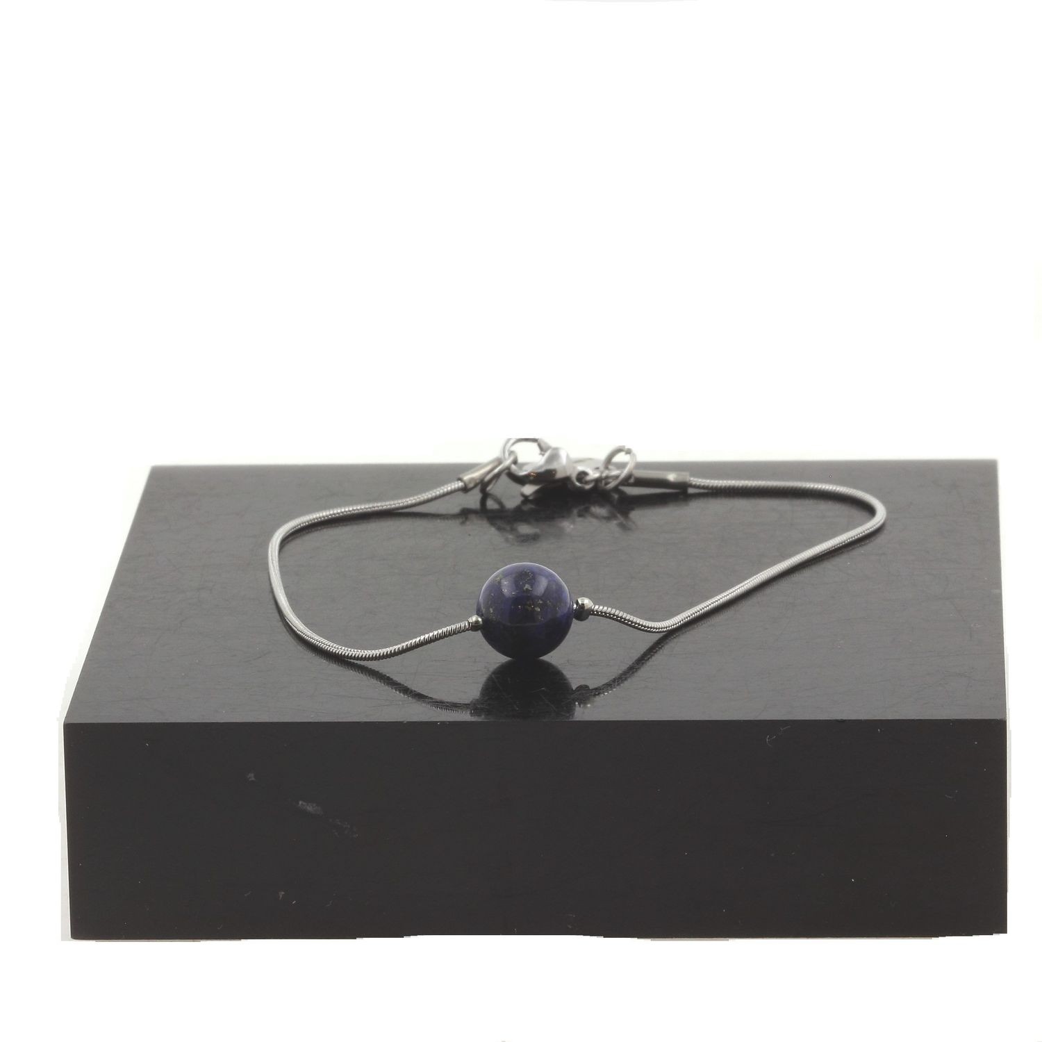 Bracelet Lapis-Lazuli en acier inoxydable, le cadeau idéal pour célébrer un moment unique