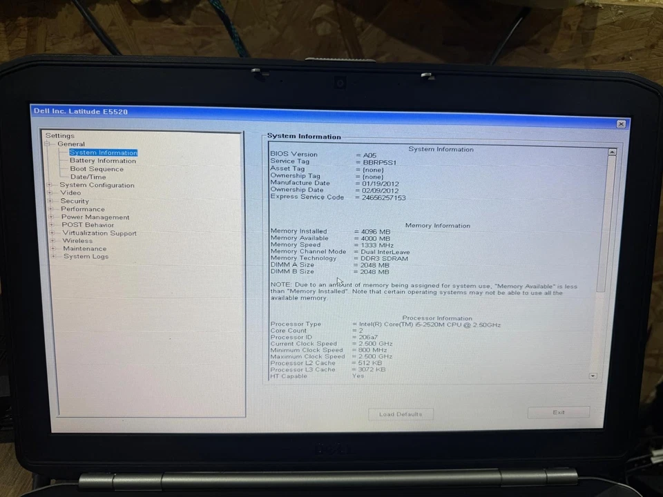 Dell Latitude E5520 · i5-2520M · 8GB · 128GB, photo 3 of 5