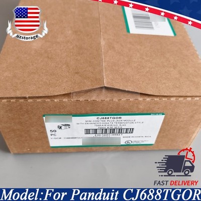 50X For Panduit CJ688TGOR Orange Giga TX Category Cat 6 RJ45 Network Jack Module