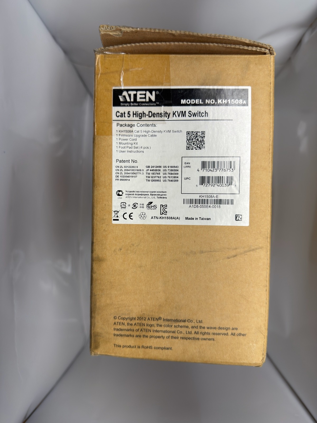 *NEU* *US* Aten Altusen KH1508A Cat 5 High Density KVM Switch mit Netzkabel